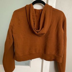 Forever 21 Rust Cropped Hoodie